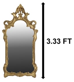 Italian Carved Giltwood Mirror
