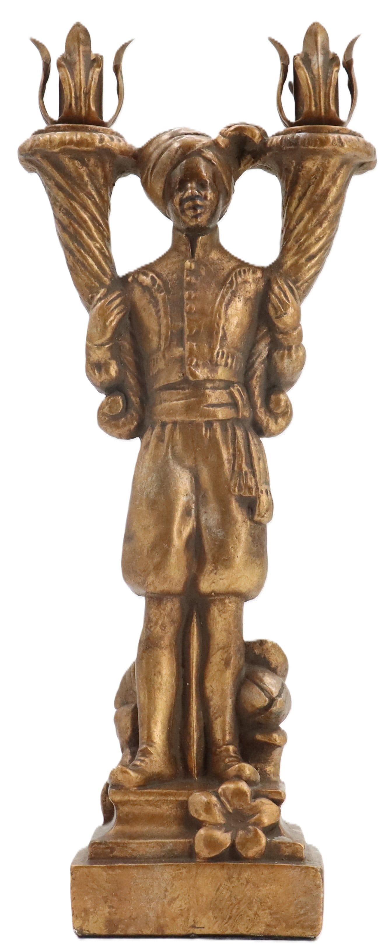 Bronze Blackamoor Nubian Candlestick Holder (1 of 19)