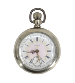 Silver Plated Elgin Pocket Watch