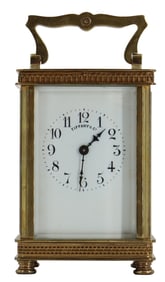 Tiffany & Co. Brass Carriage Clock