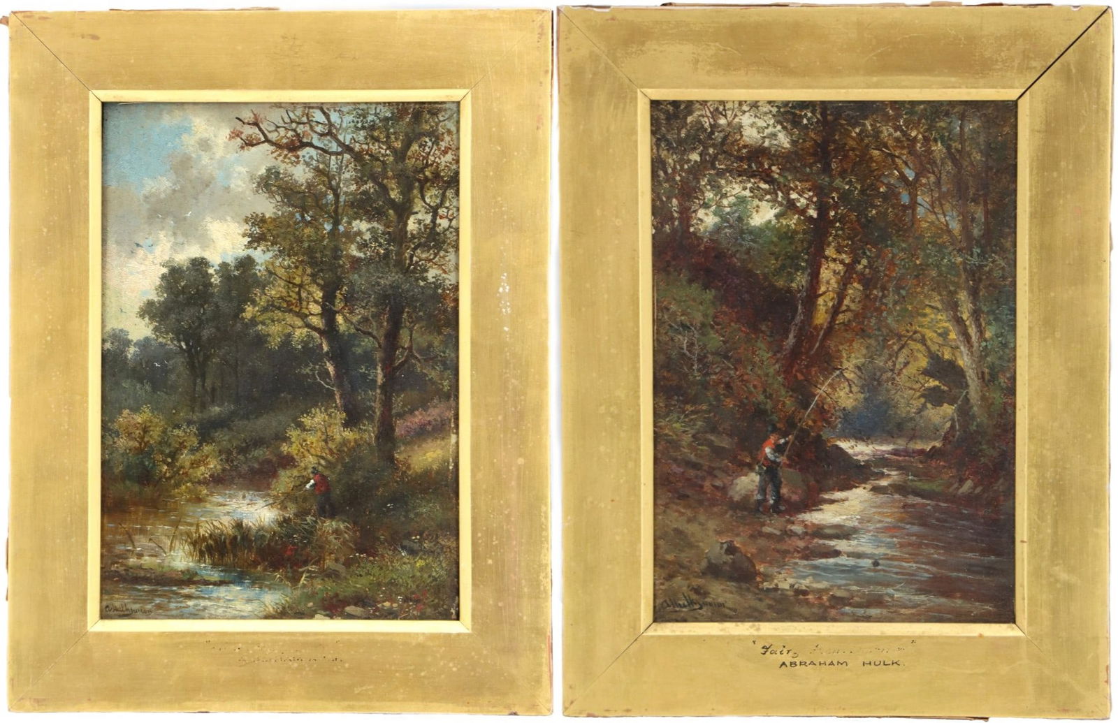 (2) Abraham Hulk Junior (1851-1922) British, Oil on Board (1 of 20)