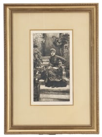 James Tissot (1836-1902) French, Original Etching