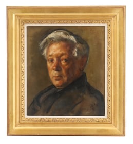 Robert Philipp (1895-1981) American, Portrait of Abraham Walkowitz Oil on Canvas