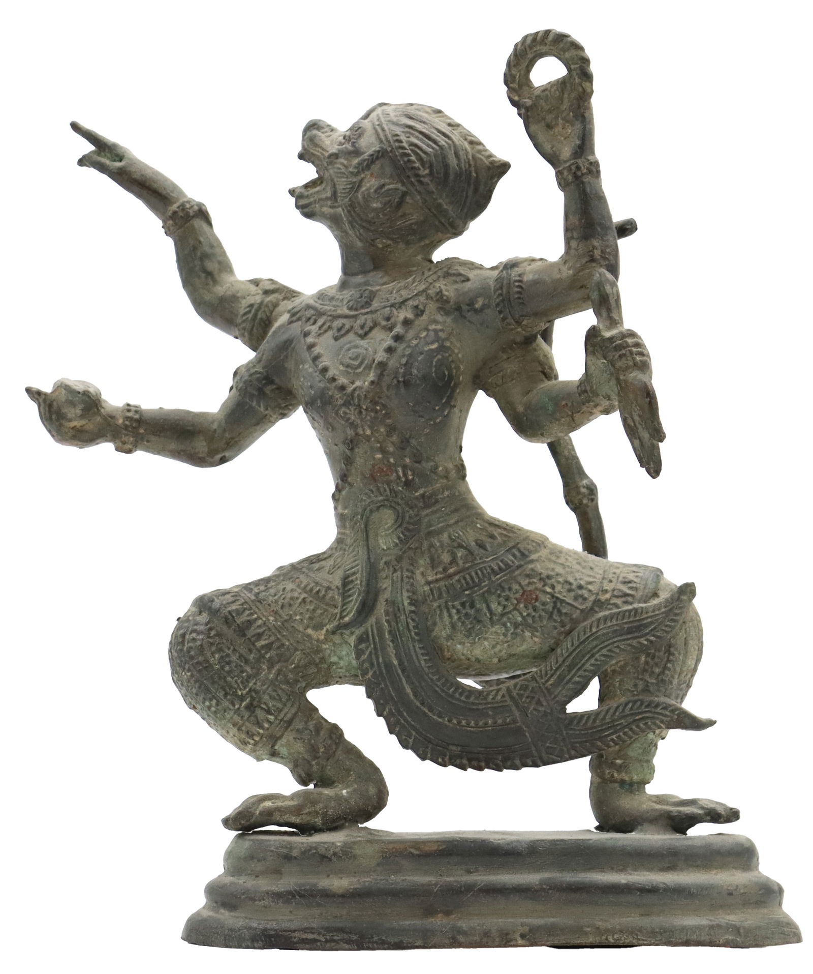 Antique Thai Bronze Hanuman Monkey God Statue (1 of 20)
