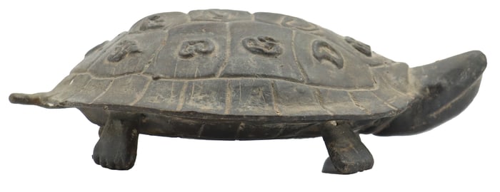 Thai Bronze Standing Turtle