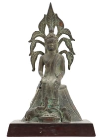 Antique Asian Bronze Buddha Statue