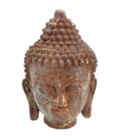 Cast Iron Buddha Head