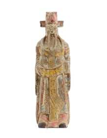 Chinese Spiritual Sage Wood Carving