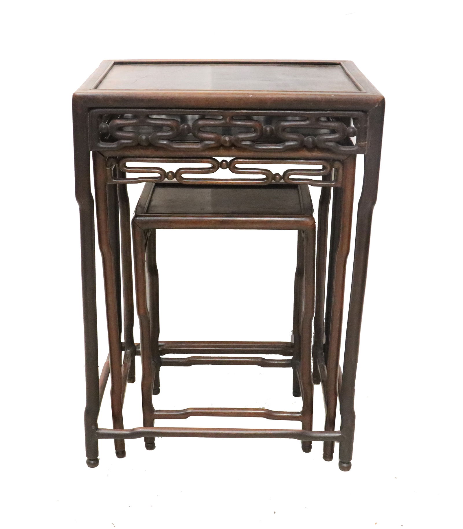 Set of (3) Chinese Rosewood Nesting Tables (1 of 20)