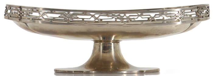 English John Round & Son Sterling Silver Compote Bowl - 9.875 ozt.