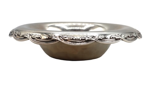 Antique Tiffany & Co. Sterling Silver Basket Weave Pattern Fruit Bowl - 11.54 ozt.