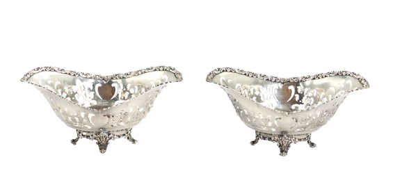 (2) Late 19th Century Tiffany Sterling Silver Fruit Bowls - 10.805 ozt.