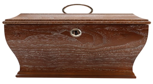 Philip Carved Walnut Wood CD Box