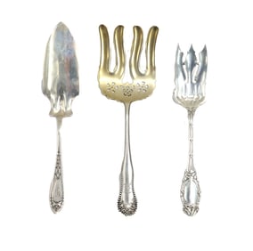 (3) American Sterling Silver Serving Flatware - 6.770 ozt.
