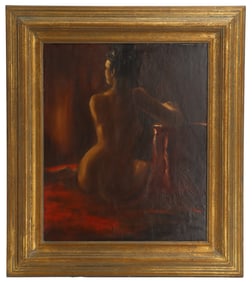 Alfred Ybarra (1904-2001), Oil on Canvas, "LaLa"