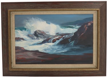 Roger W. Curtis (1910-2000) American, Oil on Canvas