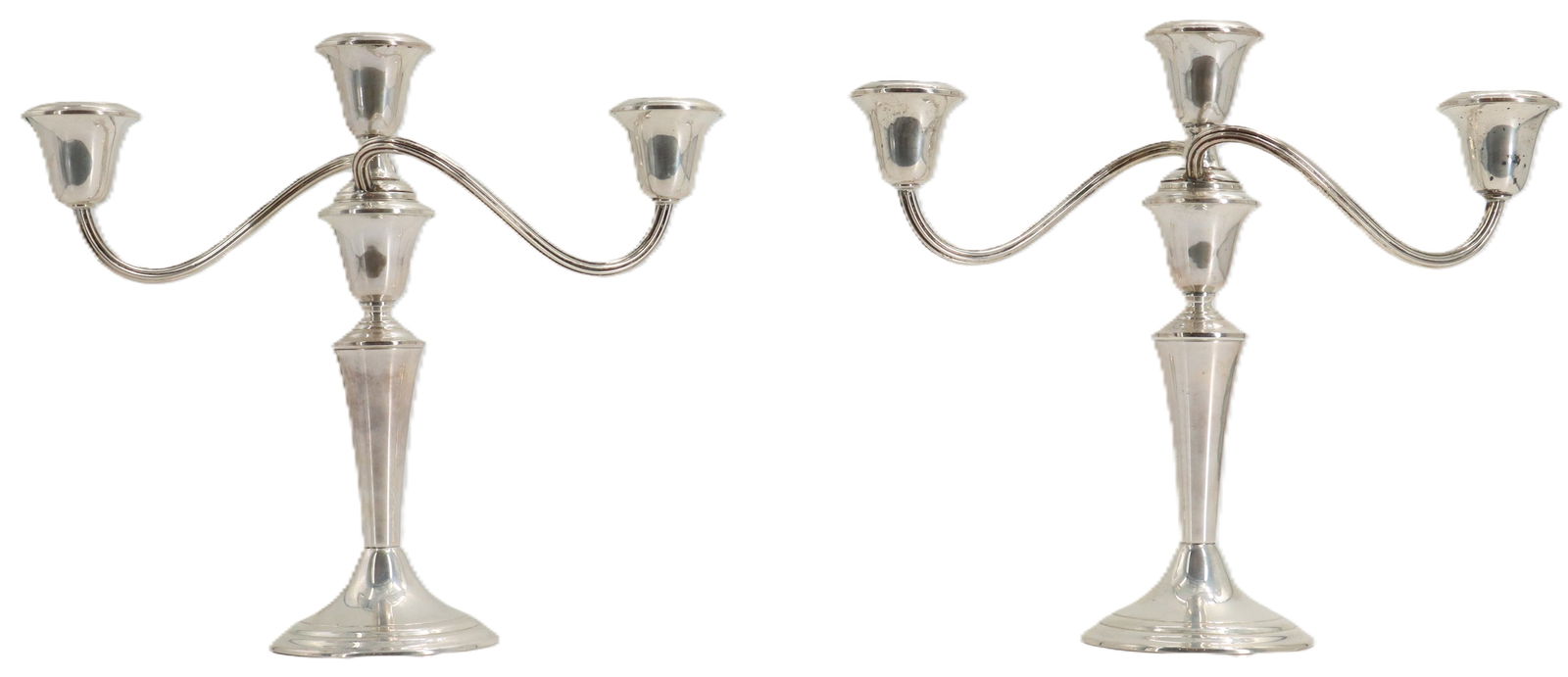(2) Gorham Weighted Sterling Candelabras (1 of 13)