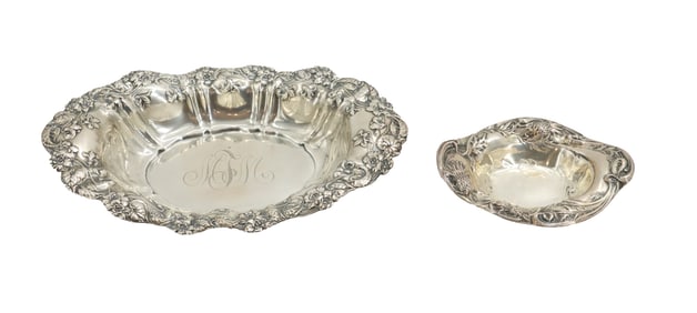 (2) Sterling Silver Trays - 8.630 ozt.