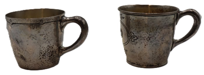 (2) American Shreve & Co. Sterling Cups - 7.615 ozt.