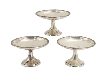 (3) Prelude International Sterling Silver Compote Dishes - 15.995 ozt.