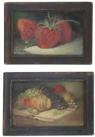 (2) George Whitaker (1840-1916) American, Oil on Canvas