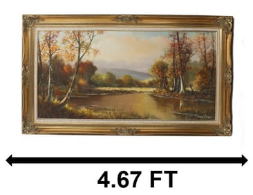 Arlie Gray (1917-1993) American, Landscape Oil on Canvas