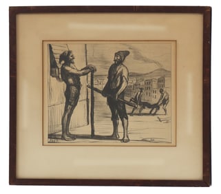 Honore-Victorin Daumier (1808-1879) French, Etching on Paper