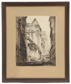 Joseph Pennell (1857-1926) American, New York Etching Print