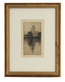Bertha Jaques (1863–1941) American, Drypoint Etching