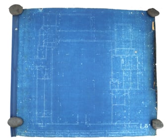 Addison Mizner (1872-1933)  Blueprints and Elevation for Casa Florencia