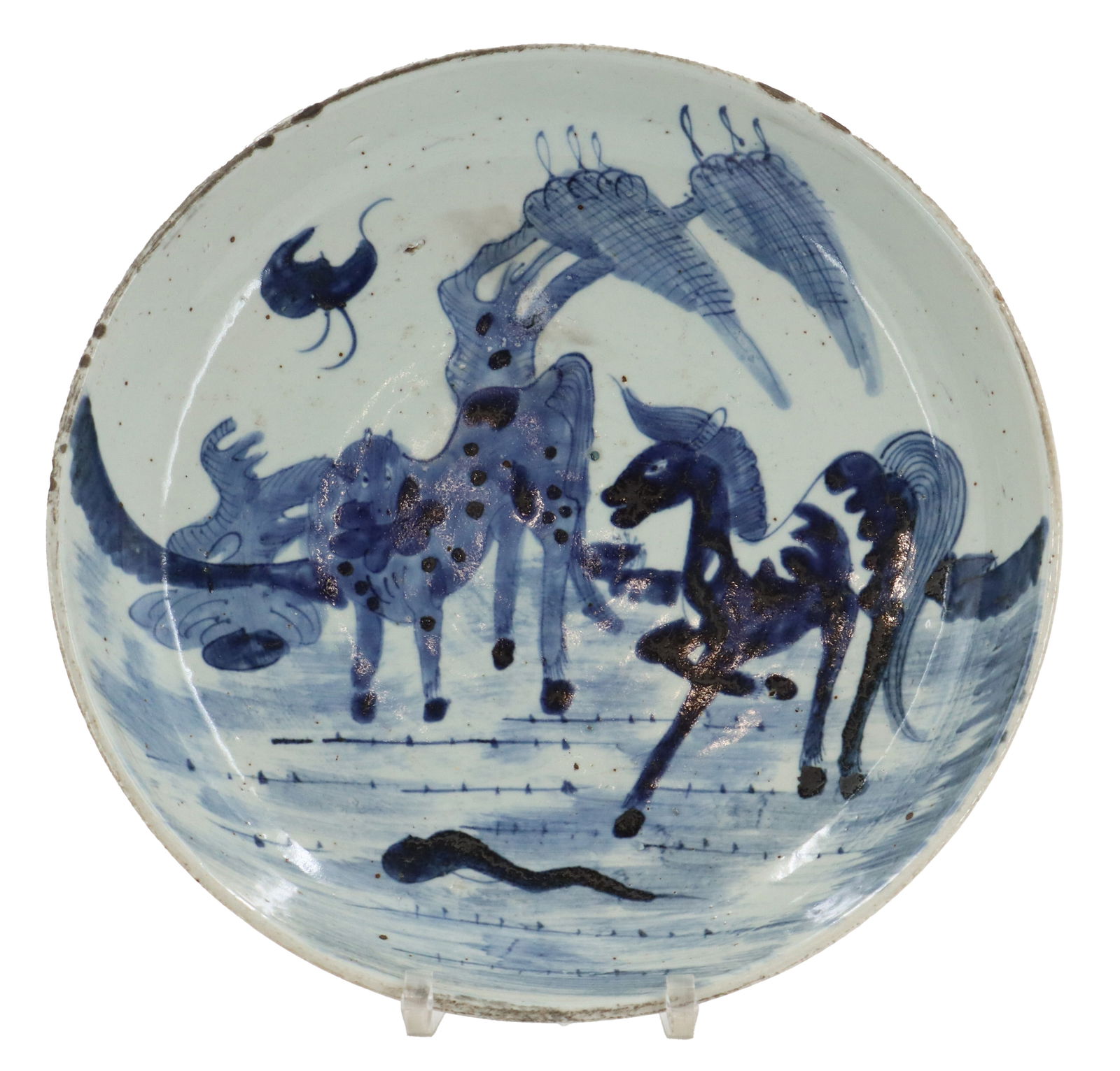 Chinese Blue and White Ceramic Plate (1 of 17)