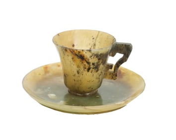 Chinese Jade Cup and Saucer
