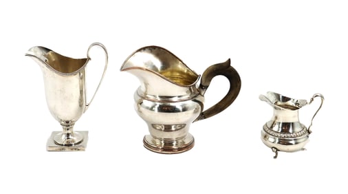 (3) Sterling Silver Pitchers from Various Makers - Gross 11.065 ozt.