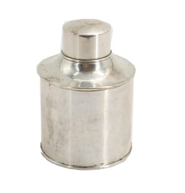 Antique T. H. Hazlewood Sterling Silver Tea Canister
