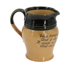 Vintage English Royal Doulton Ceramic Motto Jug