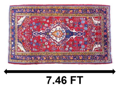 Vibrant Persian Hand Knotted Wool Rug