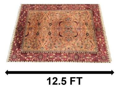 Persian 12 Foot Tabriz Carpet - AS IS