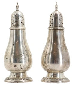 Pair of Prelude International Sterling Silver Salt and Pepper Shakers - 4.060 ozt.