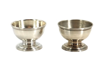 Pair of Tiffany & Co. Makers Sterling Salt Cellars, 1.925 ozt