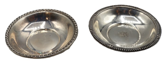 (2) Sterling Silver Bowls - 6.350 ozt.