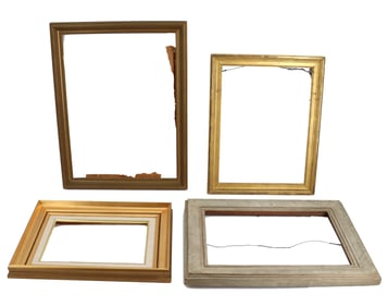 (4) Wooden Wall Hung Picture Frames
