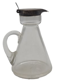 British Sterling Silver Lidded Syrup Pitcher