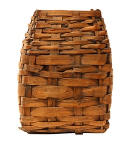 Antique American Arts and Crafts Antique Hand Woven Splint Basket