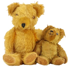 (2) Antique Reticulating Teddy Bears