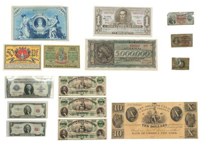United States and Foreign Paper Currency 1857-1953