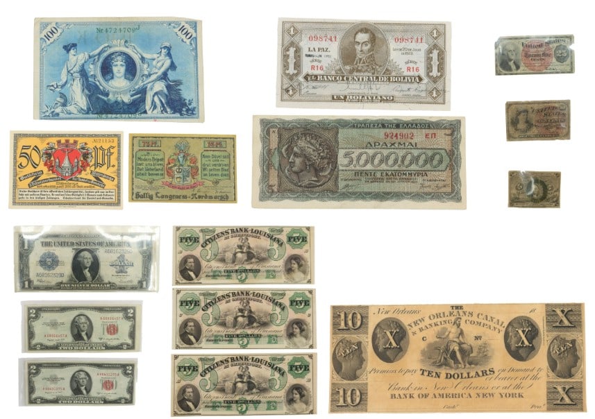 United States and Foreign Paper Currency 1857-1953 (1 of 14)