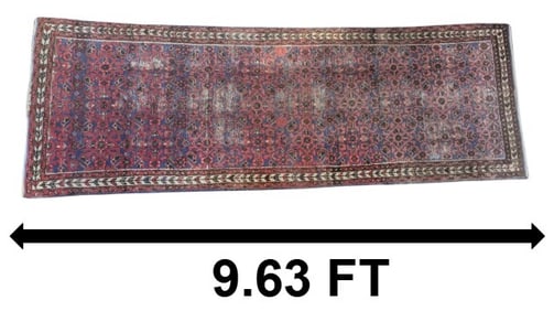 Vintage Persian Malayer Wool Runner - AS IS