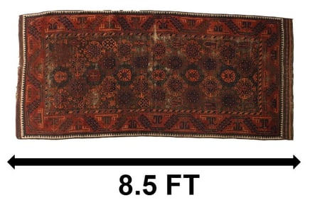 Long Afghan Balochi Wool Runner