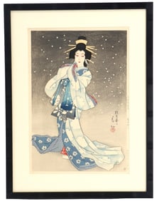 Shunsen Natori (1886-1960), Woodblock Print
