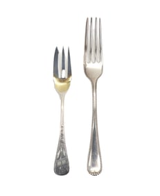 (2) Sterling Silver Forks - 2.125 ozt.